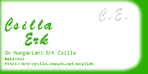 csilla erk business card